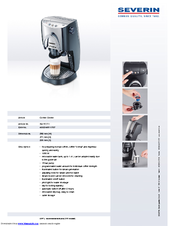SEVERIN CAFISSIMO KA 5117 - Datasheet