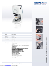 SEVERIN CAFISSIMO KA 5118 Datasheet