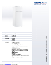 SEVERIN DOUBLE DOOR Datasheet