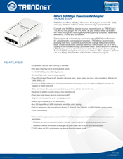 TRENDnet TPL-405E Specifications