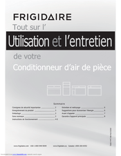 Frigidaire Home Comfort FRA082AT7 Utilisation Et L’entretien