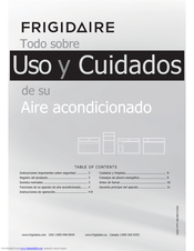 Frigidaire FRA103KT1 Uso Y Cuidados