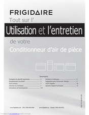 Frigidaire FRA103KT1 Utilisation Et L’entretien