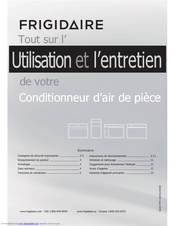 Frigidaire Home Comfort
FRA08PZU1 Guide D'utilisation Et D'entretien