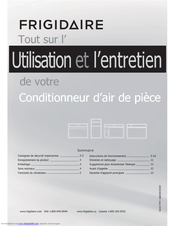 Frigidaire FRA184MT2 Utilisation Et L’entretien