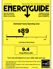 GE AJCQ10ACDM1 Energy Manual