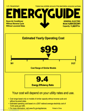 GE AJEM12DCDW1 Energy Manual