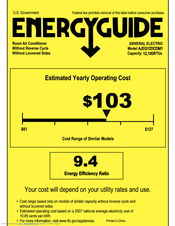GE AJEQ12DCDM1 Energy Manual