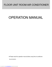 Haier 3HUM20H03-R2 Operation Manual