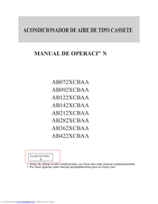Haier AB362XCBAA Manual De Operación