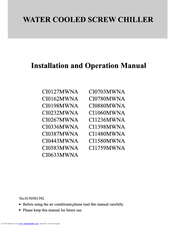 Haier CI1580MWNA Installation And Operation Manual