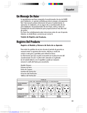Haier ESA3069 6,000 10.7 Manual Del Usuario