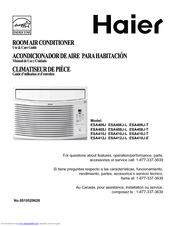 Haier ESA410J-E Use And Care Manual