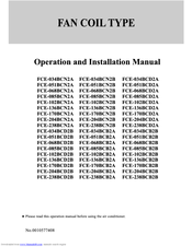 Haier FCE-204BCB2B User Manual