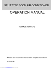 Haier H2SM-14H03 Operation Manual
