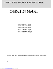 Haier SU-07RA03/R1(B) Operation Manual