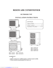 Haier HDU-42HK03 Installation Instructions Manual