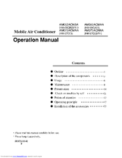 Haier AM072ACMAA Operation Manual