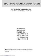 Haier HSU-12CG13-B Operation Manual