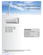 Haier HSU-108CH09 Operation Manual