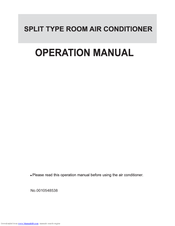 Haier HSU-09RA03 Operation Manual