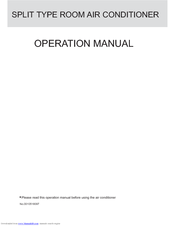 Haier HSU-09RR03 Operation Manual
