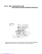 Haier HSU-09LA10 - annexe 1 Owner's Manual