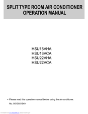 Haier HSU18VHA User Manual