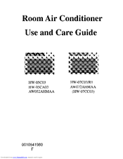 Haier HW-07CC03 Use And Care Manual