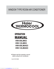 Haier HW-12LM03 Operation Manual