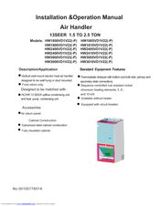 Haier HW1800VD1V22-P Installation & Operation Manual