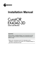 Eizo CuratOR EX4342-3D Installation Manual