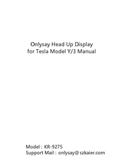 Onlysay KR-9275 Manual