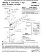 Assa Abloy ACCENTRA 1810(F) Installation Instructions Manual
