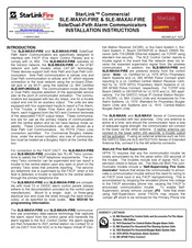 NAPCO StarLinkFire SLE-MAXVI-FIRE Installation Instructions Manual