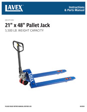 Lavex 481LPT214855 Assembly Instructions/Parts Manual