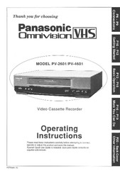 Panasonic Omnivision PV-4601 Operating Instructions Manual