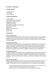 SOMPEX Firefly Light Lamp User Manual