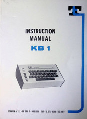 TECHNOTEN KB 1 Instruction Manual
