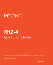 Rexing RH2-4 Quick Start Manual