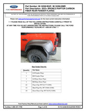Ford M-16268-BGR Installation Instructions Manual