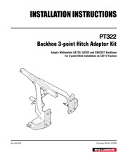Wallenstein PT322 Installation Instructions Manual