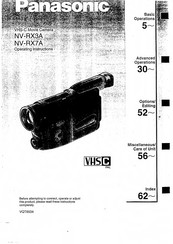 Panasonic NV-RX3A Operating Instructions Manual