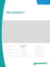 Beissbarth MS 630 IT Original Instructions Manual