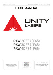 UNITY Lasers RAW 40 FB4 User Manual