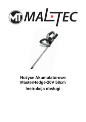 MALTEC MasterHedge-20V Instruction Manual