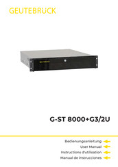 Geutebruck G-ST 8000+G3/2U User Manual