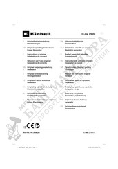 EINHELL TE-IG 3500 Original Operating Instructions