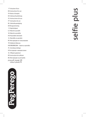 Peg-Perego selfie plus Instructions For Use Manual
