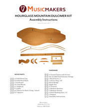 Musicmakers HOURGLASS MOUNTAIN DULCIMER KIT Assembly Instructions Manual